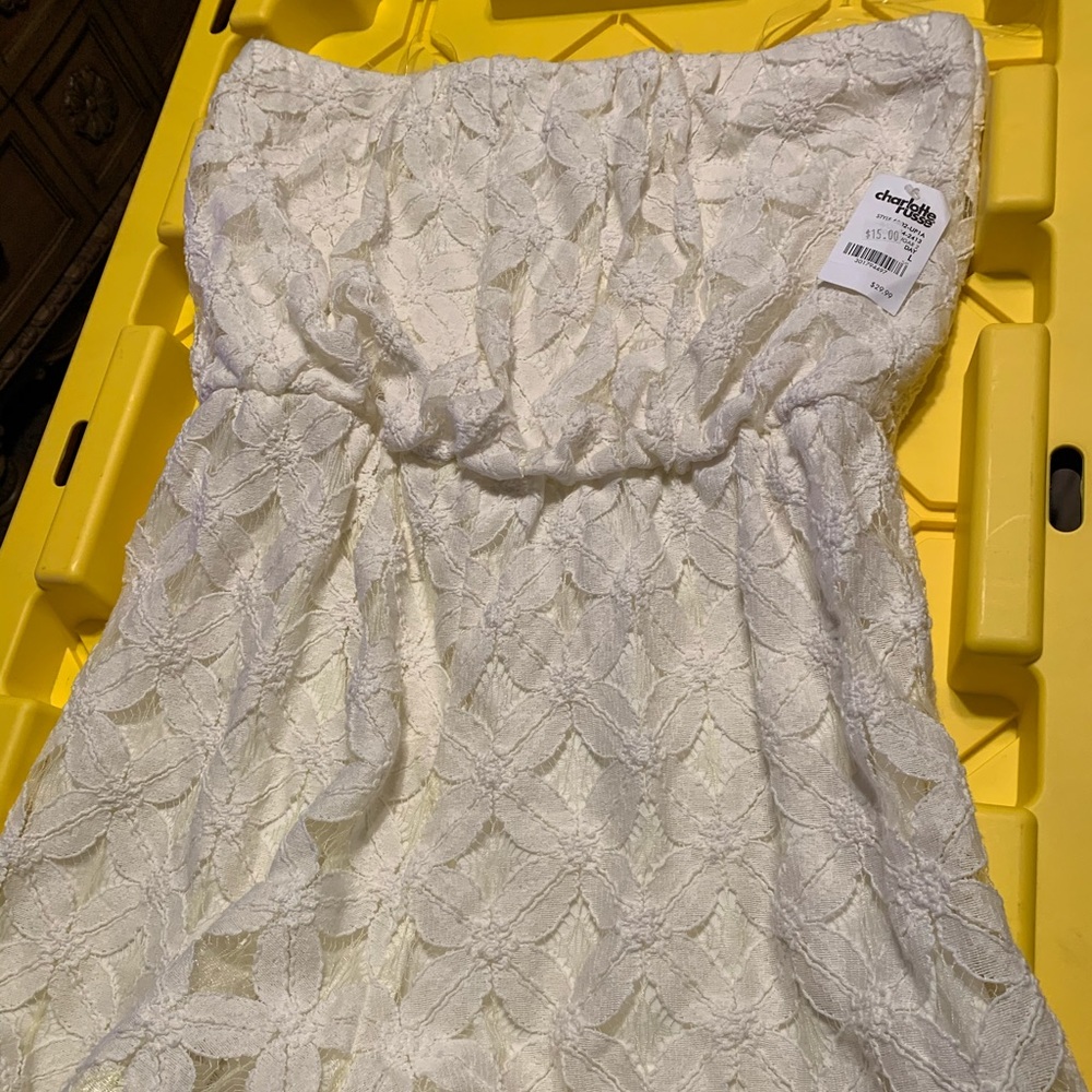 Strapless romper